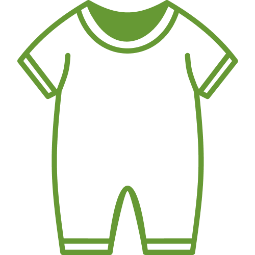 baby clothing icon